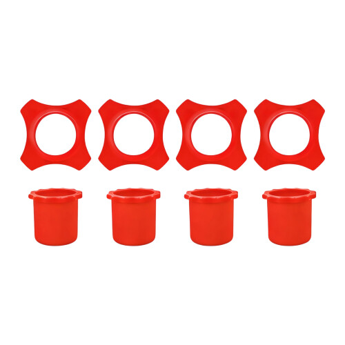 Thickened Sponge Mic Cover Protectors Slip Resistant Design-Red