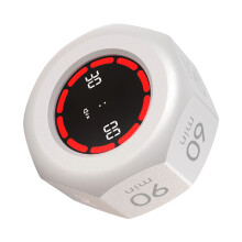 Gravities Sensors Timer LCD Display Flipping Visual-White
