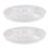 Assiette de service compartimentée en mélamine blanche 25,3 cm 1