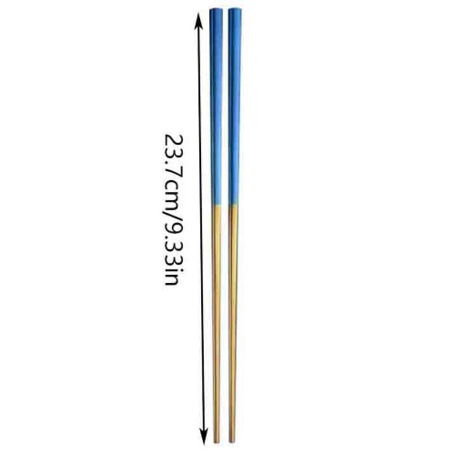 Palillos reutilizables de acero inoxidable (1 par) 1