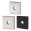 Rustproof Shower Arm Decorative Flanges Square Cover-Black 2