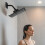 Rustproof Shower Arm Decorative Flanges Square Cover-Black 3