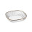4-Piece Transparent PET Square Plates Set 2