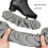 Couvre-semelles de patins à glace souples,-Gris M 7