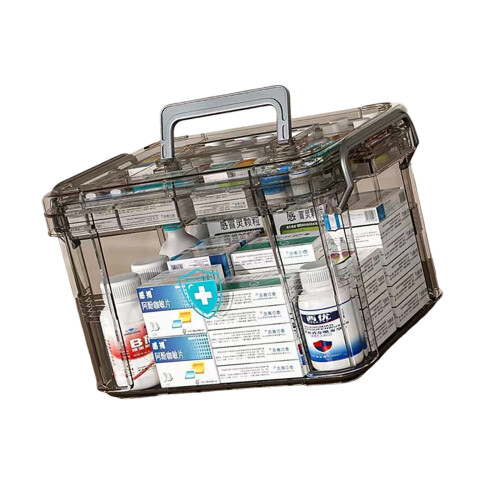 Plastic Medicine Storage Box Large Capacity Organization-XL