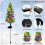 Solar-Powered Christmas Tree Outdoor Decor 2pcs 4
