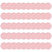 Pack of 50 Adhesive Baby Footprint Wax Seal- Tobaccos powder