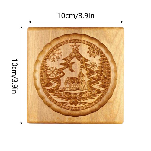 Weihnachtsplätzchen-Ausstechformen-Set aus Holz 1