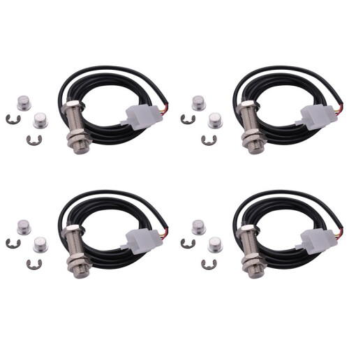 4X Sensor Cable for Motorcycle Digital Atv Odometer Speedometer Tachometer