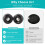 4pcs High Density Rubber AntiVibration Pad Reducing Noise 6