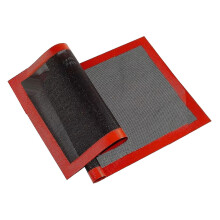 Lot de 2 tapis de cuisson perforés en fiber de verre et silicone, 30 x 40 cm, pour biscuits, ζαχαροπ