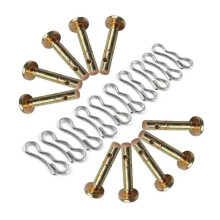 10 Pcs Shear Pins + 10 Pcs Cotters Pins for Snowblower- 738-04124 and 714-04040 Replacement for Sno