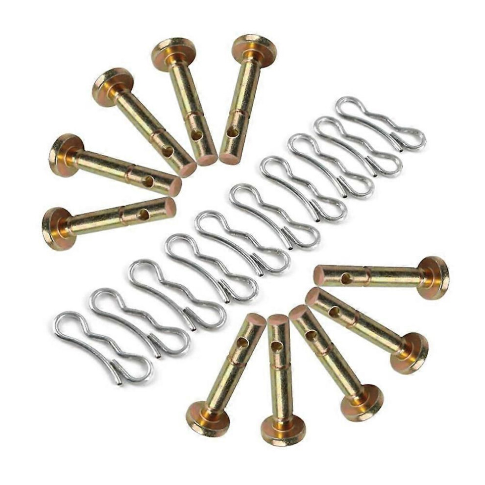 10 Pcs Shear Pins + 10 Pcs Cotters Pins For Snowblower- 738-04124 And 714-04040 Replacement For Sno 9319739696158