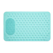 Bathroom Non-Slip Mat Solid Color Massage Mat Home Anti-Slip Suction Cup Carpet Waterproof Dirt- Toilet Hotel A