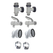 B-Type Hose Adapter and Plunger Valve and Pool Hose Holder for Above Ground Pool Accessories