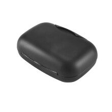 Mydelniczka w etui ABS, wodoodporna, przenośna, do podróży, czarna