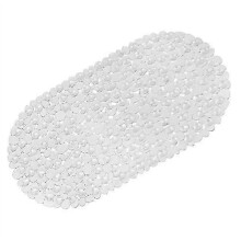 Non-Slip Bathtub Mat, Transparent Anti-Mold Flexible Oval PVC Shower Mat