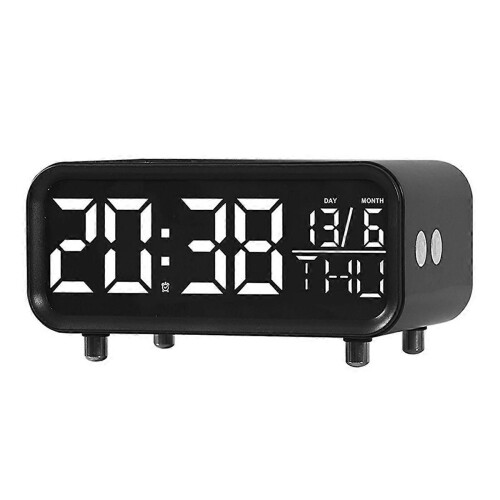 LED Wireless Charging Desk Clock Multifunctional Night Light Clock Simple Hotel Alarm Clock Modern D 1