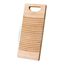Laundry Cleaning Board Hand Washing Station Wood Scrub Board Washing Stations Wavy Pattern Efficient