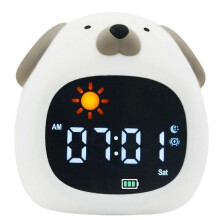 Lovely Clock Night Light Silicone Sleep Training Clock for Kids Colorful Changing Touch Night Light for Children Bedroom