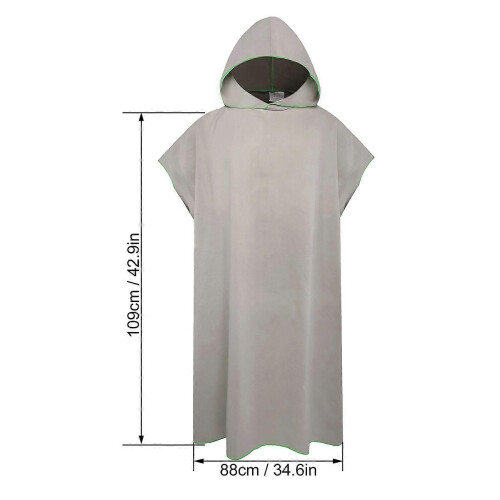 Πετσέτα αλλαγής surf poncho με κουκούλα, κουβέρτα παραλίας από μι 1