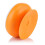 Waterproof Suction Cup Wall Mirror for Window Bath Shower Clock Bathroom Accessories Orange 2