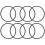 8-Pack CLX200K Replacement O-Ring,for Hayward Pool Chlorinator Lid CL200/CL220 3