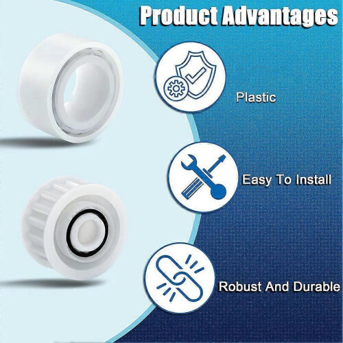 Guide Wheels 4 Pack with 2 Pack Pulley Gears Replacement Part 3884997-R6 for Maytronics ,Pool Cleaner Accessories 2