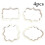 Kapmore 4-Piece White Plastic Cookie Cutters 1