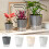 Beige plastic zelfwaterende plantenbak – 3 maten 1
