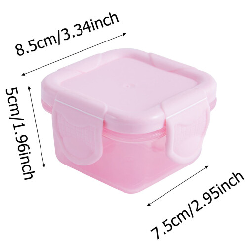 Plastbehållare för matförvaring med lock, 6-pack 1