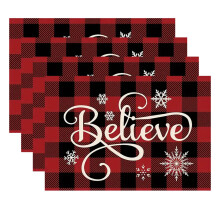 Christmas Placemats Set of 4 Festive Table Mats