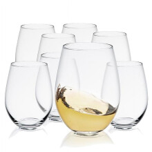Ensemble de 8 verres à vin sans pied JoyJolt Spirits, 56 cl