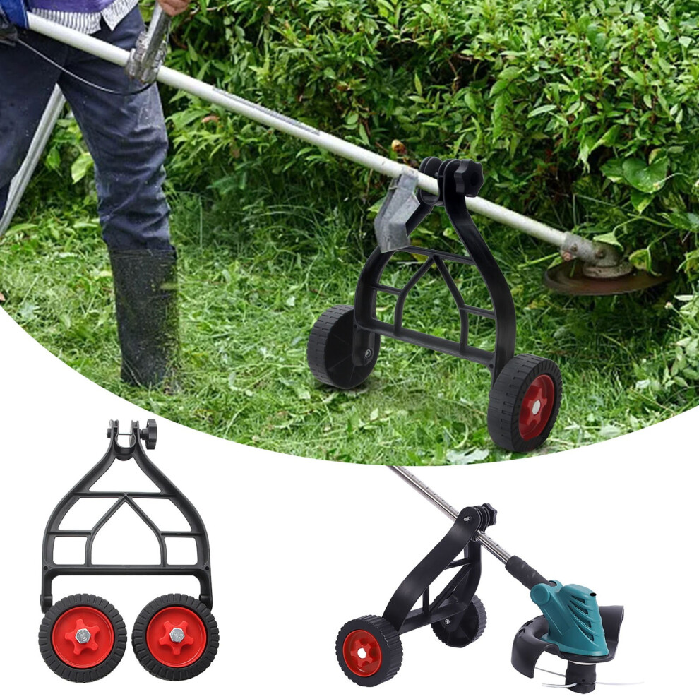 String Trimmer Support Wheels – Plastic & Rubber, 35 cm,