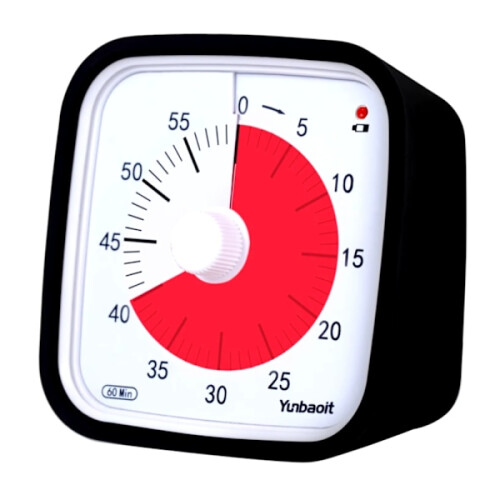 Visueller Klassenzimmer-Timer, 60 Minuten, Schwarz