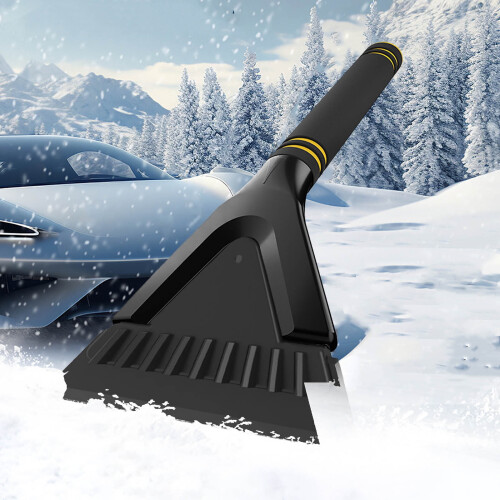 Car Window Ice Scraper with Rubber Edge 10.06 inch 1