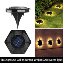 Lot de 4 lampes solaires LED enterrées pour jardin