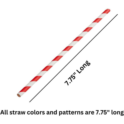 Lemon Party Paper Straws Citrus Theme 25 Pack 2