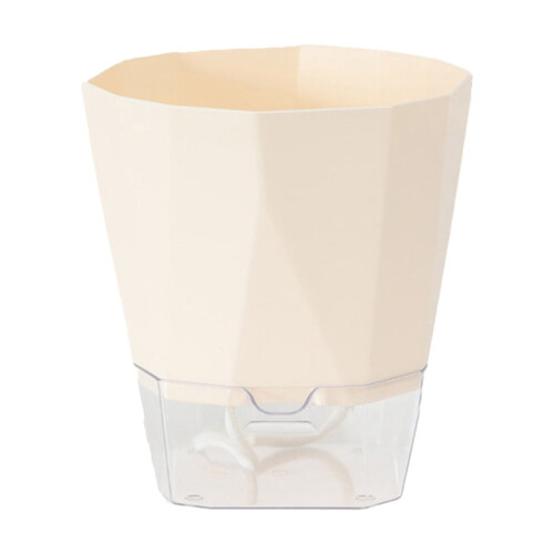 Beige plastic zelfwaterende plantenbak – 3 maten 2