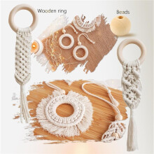 227pcs Macrame Kits 3mm 115yards Wall Hanging Natural Cotton Macrame Cord for Hanging Plant Hand Tassel Weaving