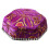 Chapeau de béret hexagonal ethnique élégant avec broderie-Violet 1
