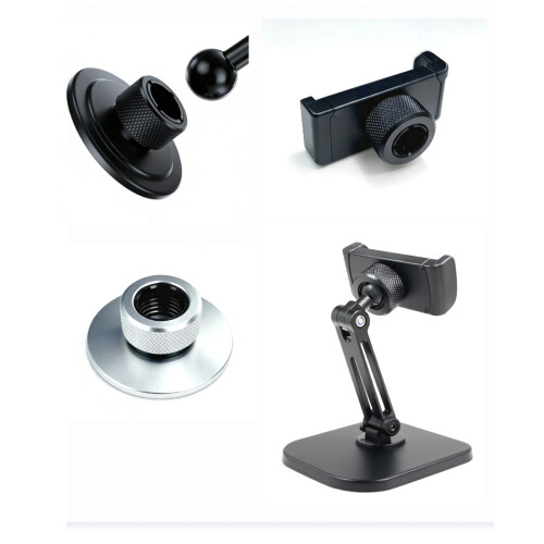 Strong 17mm Ball Joint Fastening Nut Aluminum Locking-Silver 1