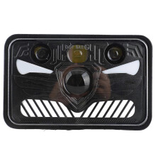 4x6 LED Headlights 5inch Square LED Headlamp 1Pair with Daytime Running Lights Turn Signal Light High /Low Beam 4 Luminous Modes H4 Plug