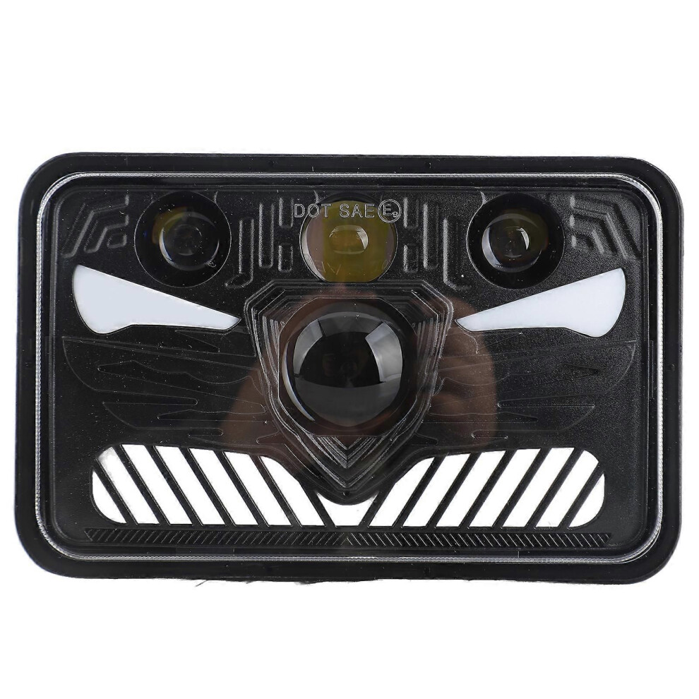 4X6 Led Headlights 5Inch Square Led Headlamp 1Pair With Daytime Running S Turn Signal High /Low Beam 4 Luminous Modes H4 Plug Light 9319739932386