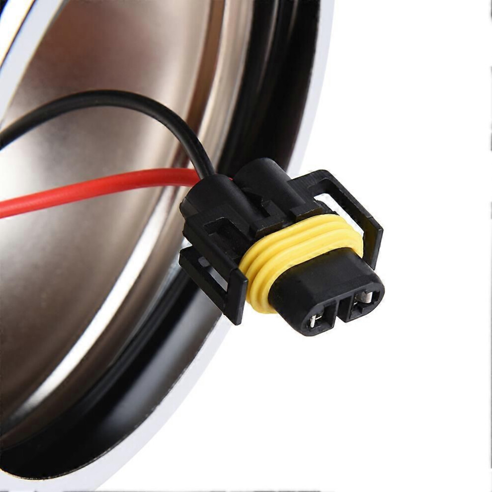 6.5In Motorcycle Side Mount Head Round Grill Cover Mask For Cruiser Chopper Cafe Racer #3 Light 9319739932546