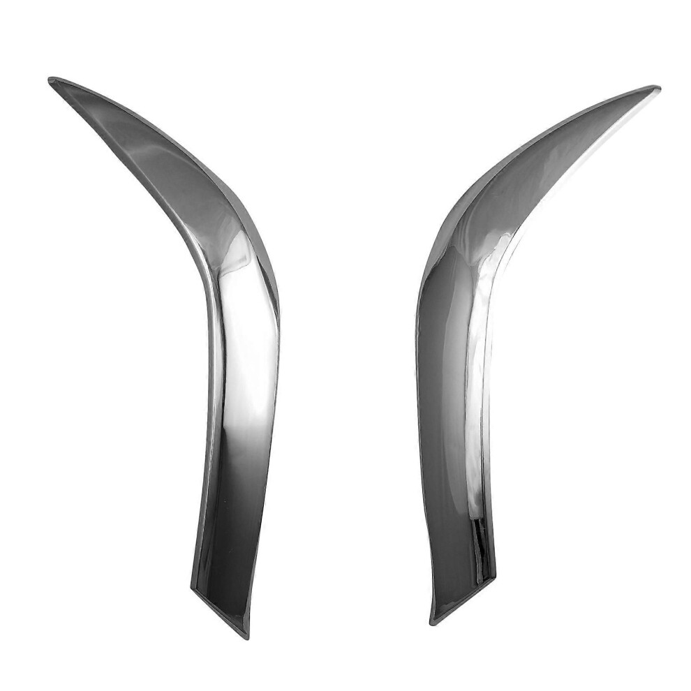 For Toyota Hilux Vigo 2012 Abs Chrome Front Headlight Lamp Cover Garnish Strip Eyebrow Cover Trim 9319739931037