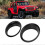 1 Pair Front Headlight Trims for Jeep Wrangler 2007-2017, Black 4