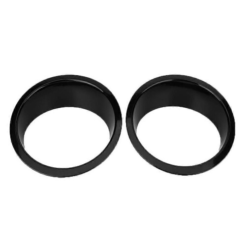 1 Pair Front Headlight Trims for Jeep Wrangler 2007-2017, Black