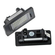 2 stuks LED-kentekenplaatverlichting voor auto's, 24 LED-parels, wit licht, vervanging voor kentekenplaatverlichting,