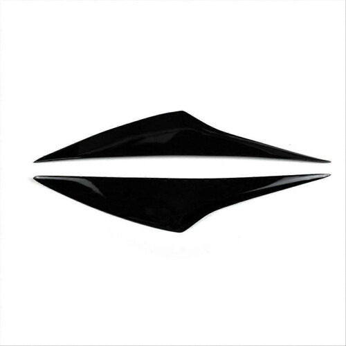 Car Front Headlight Eyebrow Cover Head Light Lamp Eyelid Eyebrow Trim